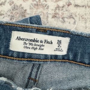 Abercrombie & Fitch Blue Straight Leg Jeans